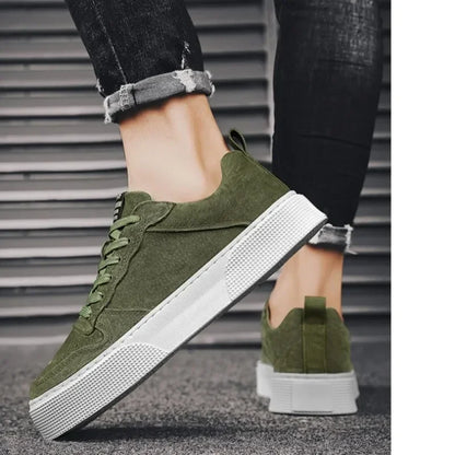 Mocassins en cuir pour hommes, chaussures décontractées, confortables, Skatebaord, plates, polyvalentes, nouvelle collection printemps 2025