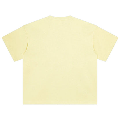 100 T shirt en coton lourd pour hommes et femmes, Tops à manches courtes, Tee shirts solides et surdimensionnés, vêtements de qualité 6.8oz 230gsm