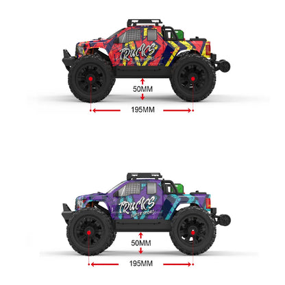 JIUSI PT14R 1/14 RC voiture de course 3S batterie 4WD 80 km/h moteur sans brosse 2.4G télécommande 35C haute vitesse tout-terrain camion RC