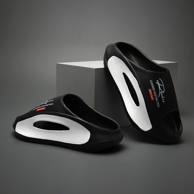 Pantoufles d'été EVA pour salle de bain, plage antidérapante et Anti-odeur, vêtements d'extérieur pour Couple, pantoufles froides à clipser pour hommes, nouvelle collection