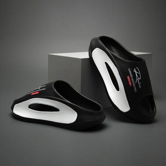 Pantoufles d'été EVA pour salle de bain, plage antidérapante et Anti-odeur, vêtements d'extérieur pour Couple, pantoufles froides à clipser pour hommes, nouvelle collection