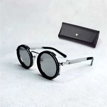 Lunettes polarisées arrondie de pêche avec lentilles filtrantes ND lunettes de soleil polarisées lunettes filtrantes de pêche pour hommes conduite pêche