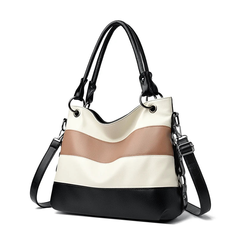 Trois couches de luxe fourre-tout décontracté femmes Sac de haute qualité en cuir Pu dames sacs à main pour femmes grand épaule sacs à bandoulière Sac nouveau