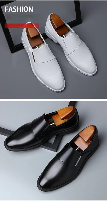 Nouvelle mode robe chaussures pour hommes bout pointu en cuir hommes décontracté formel mocassins affaires mariage Oxfords chaussures Zapatillas De Hombre