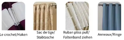 Rideaux en velours ombré or et bleu, haut de gamme, style européen et américain de luxe, pour chambre à coucher, salon, personnalisation de villa