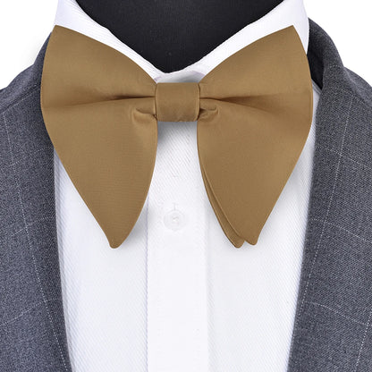 GUSLESON mode rose Champagne bleu solide noeud papillon pour hommes classique grand noeud papillon pour fête de mariage nœud papillon adulte hommes cravate