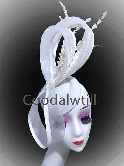 Plume Derbr Fascinator chapeaux femmes Vintage église pilulier casquette bandeau dames élégant Cocktail Kentucky casque Fascinators