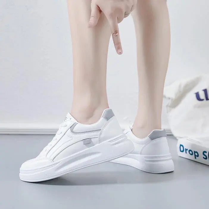 Chaussures de tennis à plateforme respirante pour femmes, chaussures de course blanches, baskets décontractées pour femmes, mode d'hiver, nouveau