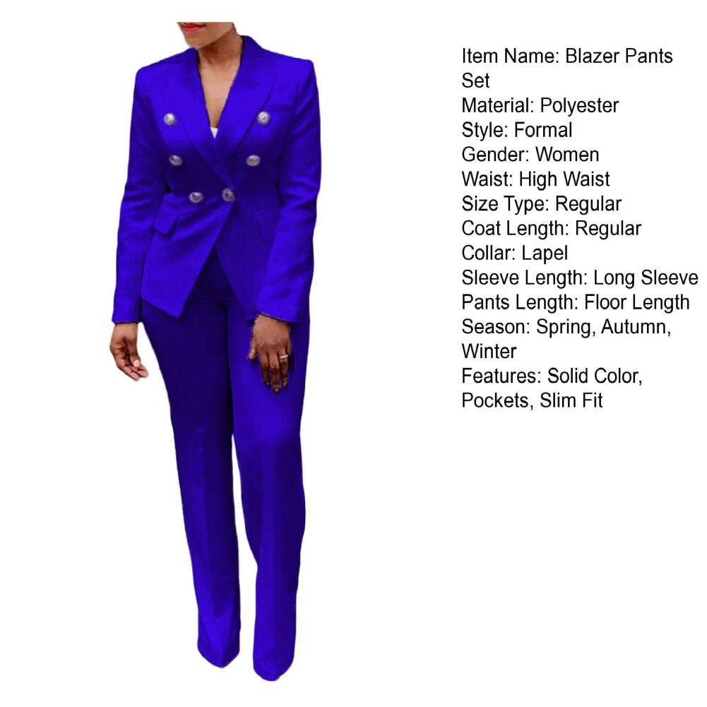 2 pièces ensemble pantalon costume à la mode chaud taille haute pour vacances costume veste pantalon ensemble bureau pantalon ensemble