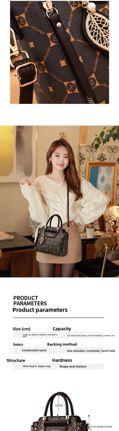 Sac à main à la mode de grande capacité pour femmes, petit sac à bandoulière pour dames et mères d'âge moyen