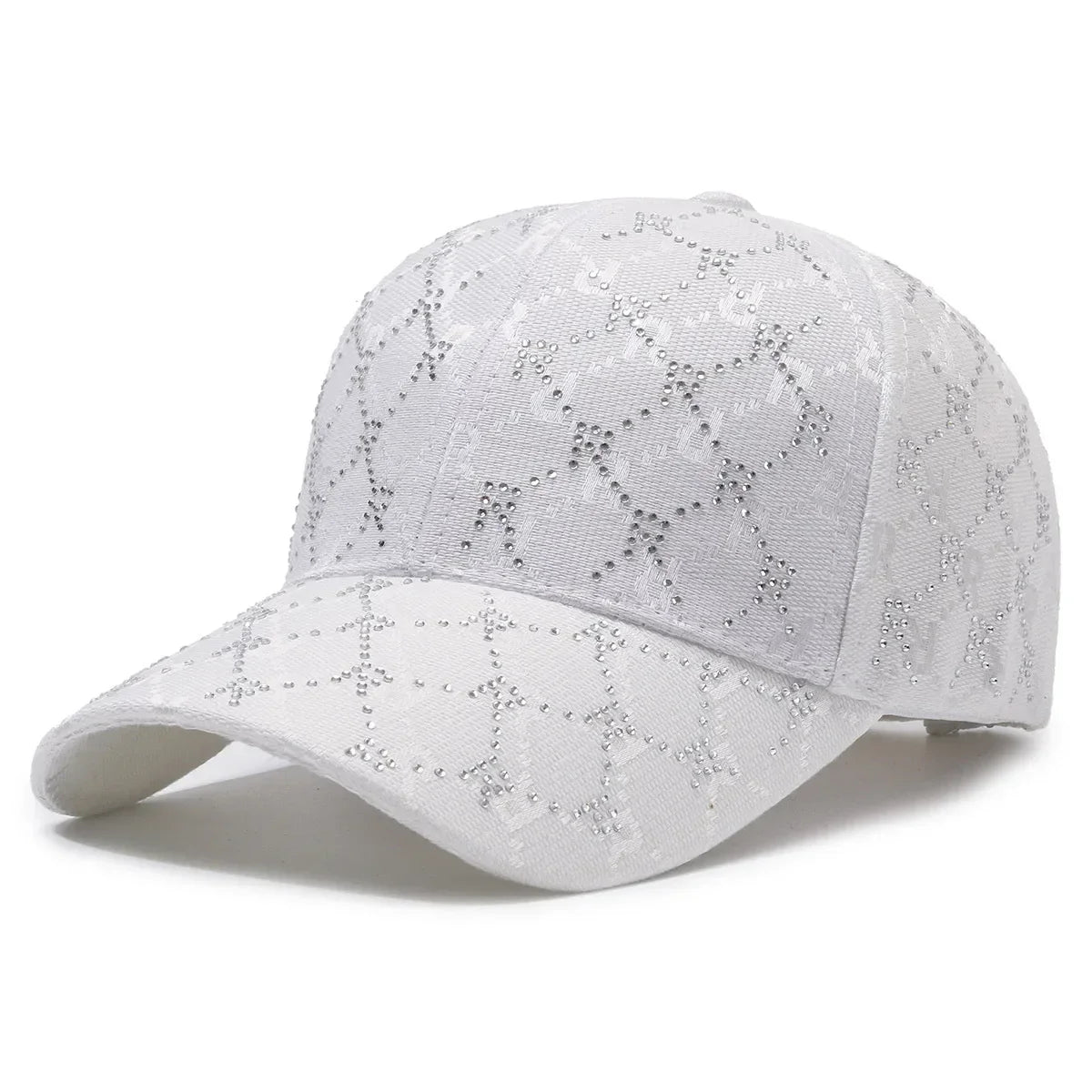 Casquette de Baseball avec lettres en strass pour hommes et femmes, casquette de soleil de rue, chapeau de langue de canard assorti, chapeau de soleil d'extérieur