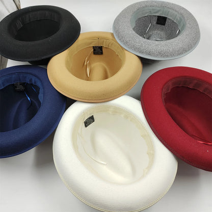 NOUVEAU chapeau de tarte de porc bord hommes femmes Fedora classique gentleman melon cosplay derby melon anglais chapeau panama jazz chapeau en gros