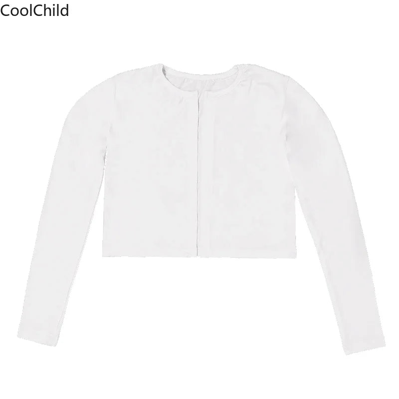 Haut court K-pop pour filles, pantalons cargo, cardigan de danse de rue pour enfants, olympiques streetwear pour enfants, ensembles de vêtements de groupe de filles Jazz