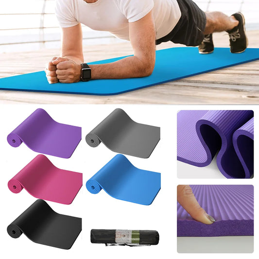 Tapis de Yoga et Pilates coordonnants avec sangle de transport, couverture en polymère pour exercices sportifs