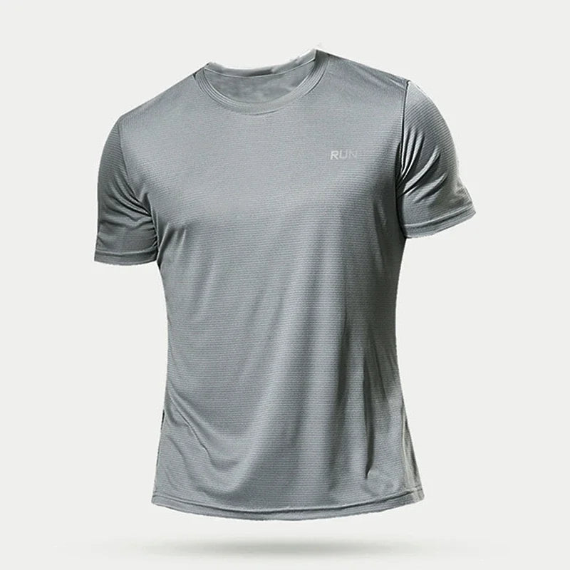 Été Sport Gym t-shirt hommes séchage rapide course musculation chemises hommes à manches courtes Fitness hauts surdimensionné brésil t-Shirt Jersey