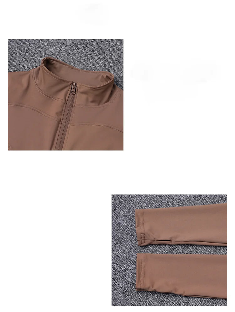 Veste de Sport pour femmes, chemise à manches longues, manteau d'entraînement, vêtements d'entraînement, de Yoga