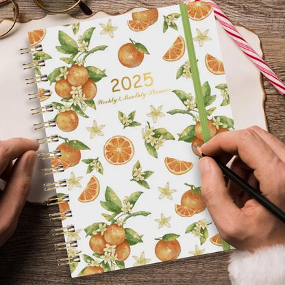 Cahier de licence multifonctionnel pour hommes et femmes, belle licence 03/licence, hebdomadaire, mensuel, couverture de plante, à faire, 2025