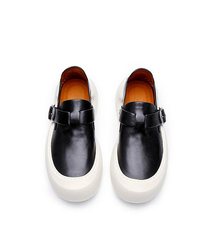 Été 2025 nouveaux mocassins en cuir respirants pour hommes semelles souples semelles épaisses confortables chaussures en cuir pour hommes à la mode et décontractées