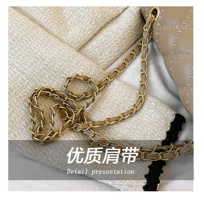 Sac à bandoulière carré Unique pour femmes, sacoche rétro minimaliste en cuir texturé, sac à main de luxe pour les déplacements et la soirée