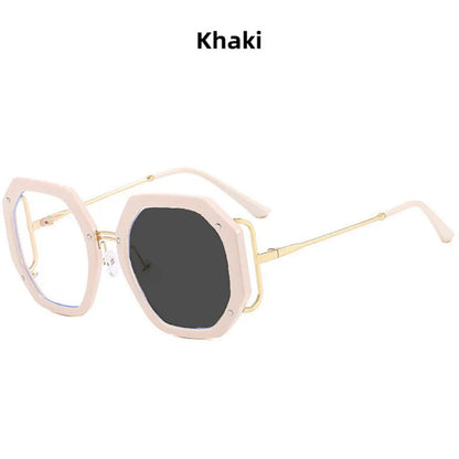 Lunettes photochromiques pour femmes, nouveau Design de marque à la mode, grand polygone, Anti lumière bleue, lecture sur ordinateur, hypermétropie, 2023