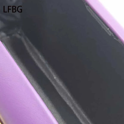 2025 printemps nouveau sac à main en métal coulissant violet sac à main magnifique sac à main de haute qualité pour les femmes