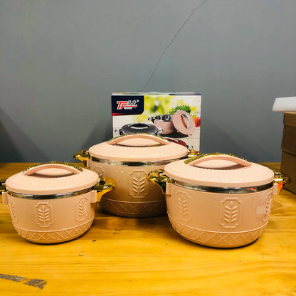 Boîte à lunch isotherme, chauffe-plats, hot pot, fête du ramadan, 2.5 L, 4.5 L, 6.5 L, ensemble de 3 pièces