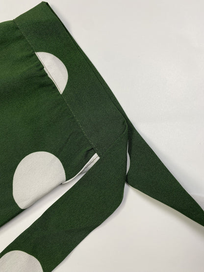 Elegant Plus Size Polka Dots Print Maxi Dress - Women's Button Up Collared Belted