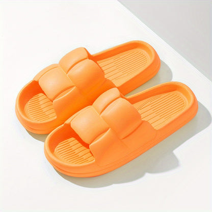 Soft & Silent EVA Slippers: Quick-Drying, Anti-Skid, Stylish Striped Design for Indoor/Outdoor Comfort