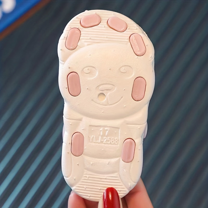 JIAGEYA Cute Cartoon Strawberry Breathable Sandals For Baby Girls, Lightweight Comfortable Anti Slip Sandals For Indoor Outdoor, All Seasons