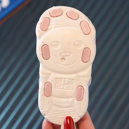 JIAGEYA Cute Cartoon Strawberry Breathable Sandals For Baby Girls, Lightweight Comfortable Anti Slip Sandals For Indoor Outdoor, All Seasons