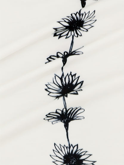 Chic Summertime Floral Tank Top – Breezy Sleeveless Notch Neck Design – Versatile Womens Fashion