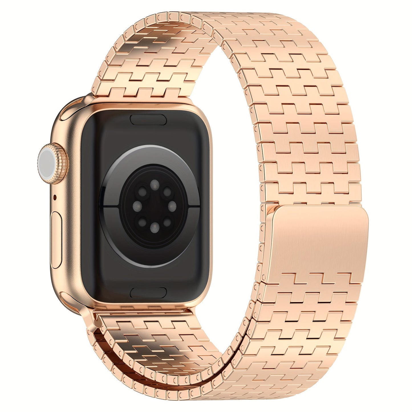 38mm-49mm Adjustable Stainless Steel Magnetic Band - Water-Resistant, Comfortable, Sports-Themed Metal Strap for iWatch Series 1/2/3/4/5/6/7/8 - Compatible with Multiple Models, Durable, and Stylish
