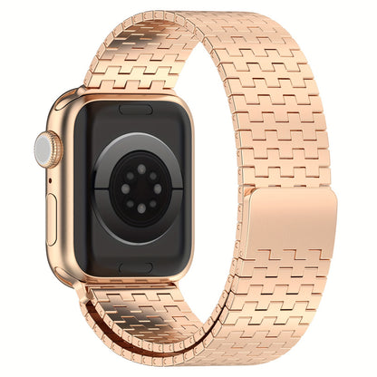 38mm-49mm Adjustable Stainless Steel Magnetic Band - Water-Resistant, Comfortable, Sports-Themed Metal Strap for iWatch Series 1/2/3/4/5/6/7/8 - Compatible with Multiple Models, Durable, and Stylish