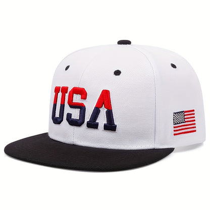 1pc Stylish Men's Baseball Cap with Vivid USA Embroidery - Fashionable Unisex Hat for Men and Women - Perfect for Outdoor Activities, Sports, and Casual Wear