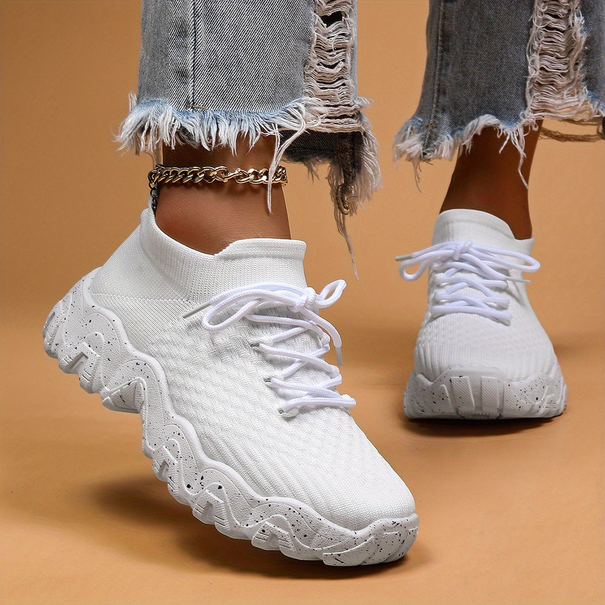 Thick Sole Shock Absorption Octopus Sneakers, Mesh Breathable Non Slip Running Shoes, Wear Resistance Sport Shoes For Running Walking Jogging