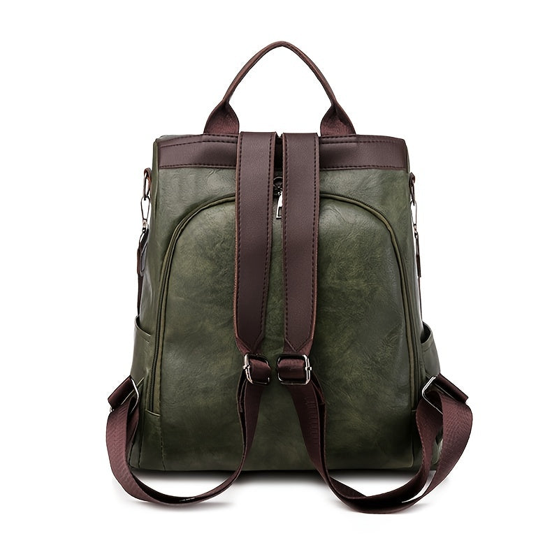 Women's Backpack New PU Leather Retro Casual Outdoor Travel Backpack Bag