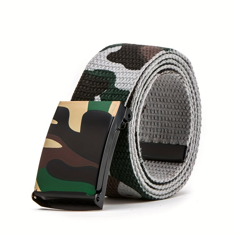 Fashion Camouflage Belt Street Dance Belt Casual Trousers Belt Canvas Belt For Men