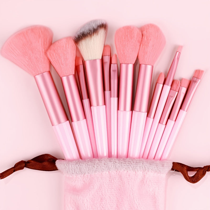 Makeup Brush Set Soft Fluffy Professional Cosmetic Foundation Powder Eyeshadow Kabuki Blending Make Up Brush Beauty Tool With Bag Makeup Sponge Beauty Gift For Makeup Beginner
