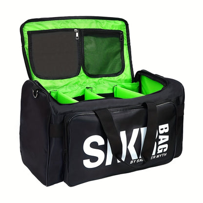 Ultra-Lightweight Sports Bag - Spacious Zippered Gym Duffel with Stylish Letter Pattern - Perfect for Basketball Training and Everyday Use