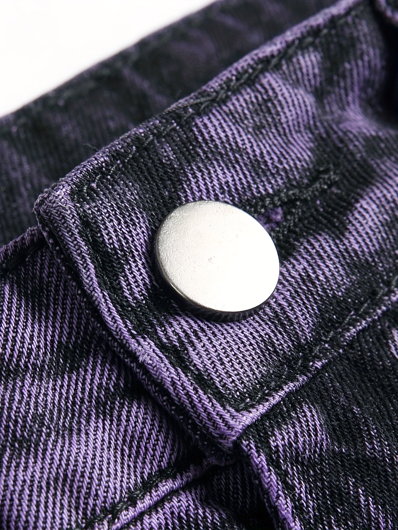 Y2k Tie Dye Ripped Jeans, Men's Casual Street Style Regular Denim Pants With Pockets