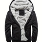 Winter Jacket Men's Fleece Casual Cardigan Autumn And Winter Warm Hooded Thick Jacket 2023 New Trend