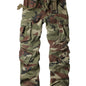 Mens Cotton Camo Cargo Pants - Durable & Stylish with Multi-Flap Pockets - Straight Leg, Loose Fit Tactical Pants for Outdoor Adventures, Work, Hiking, Fishing & Angling