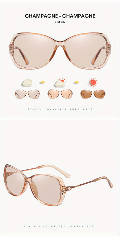 Fashion Design HD Photochromic Sunglasses For Women Polarized Glasses Driving Travel Oversized Ultralight Luxury Ladies Eyewear best gifts for Mother's Day