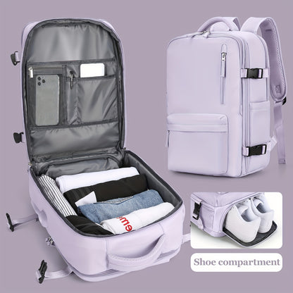 Large Capacity Multifunctional Leisure Backpack for Travel, with Dry Wet Separation Layer and Independent Shoe Compartment, and Anti-Theft Zipper Pocket, Lightweight and Portable, Suitable for Trave