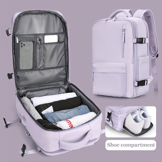 Large Capacity Multifunctional Leisure Backpack for Travel, with Dry Wet Separation Layer and Independent Shoe Compartment, and Anti-Theft Zipper Pocket, Lightweight and Portable, Suitable for Trave