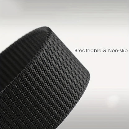 1pc Men's Automatic Buckle Tactical Canvas Belt For Work, Outdoor Sports, Military