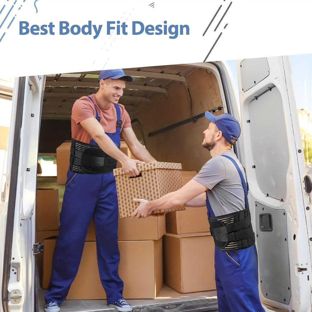 Anti-Skid Design Back Brace, Back Support Belt For Women & Men, Breathable Lower Back Brace With Lumbar Pad