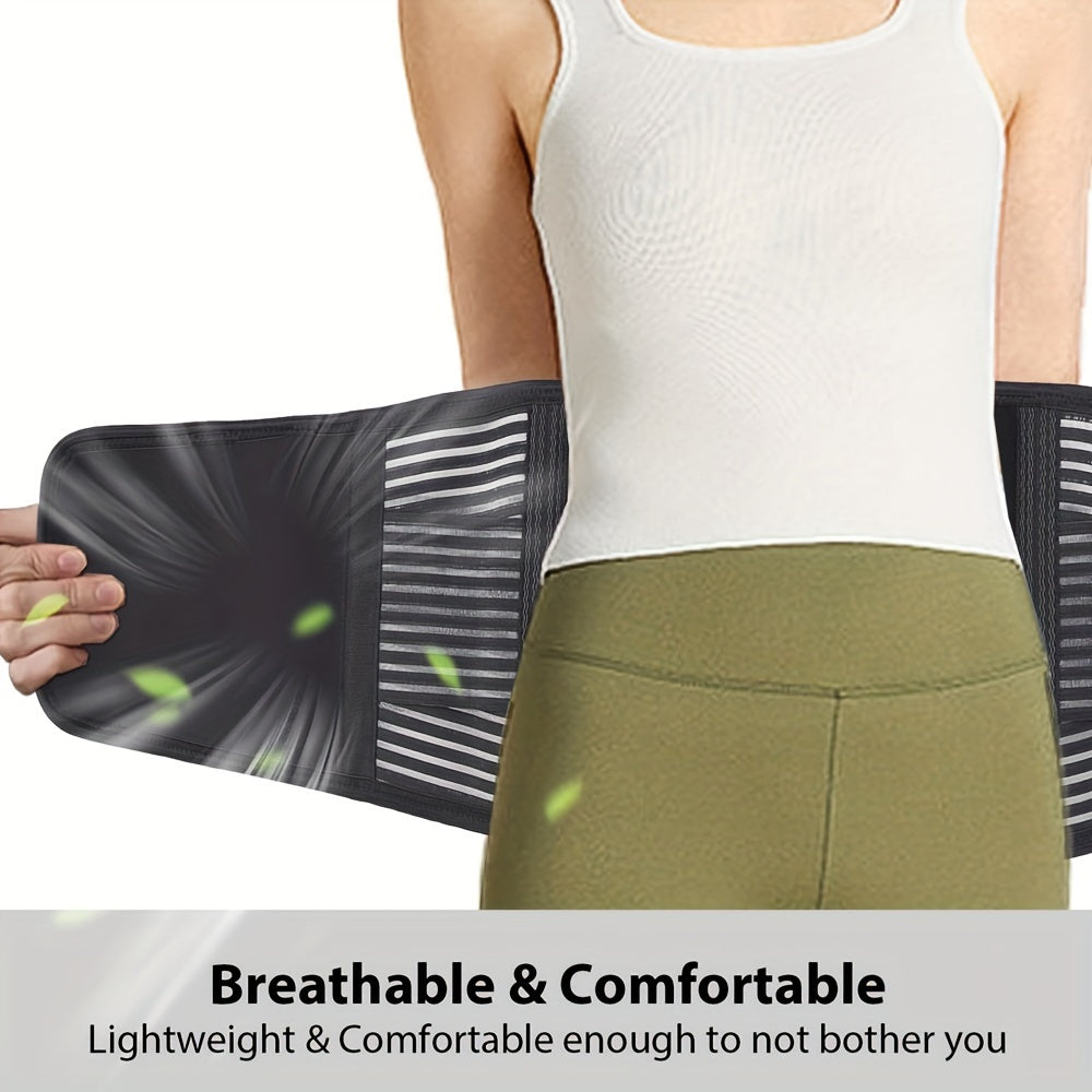 Anti-Skid Design Back Brace, Back Support Belt For Women & Men, Breathable Lower Back Brace With Lumbar Pad