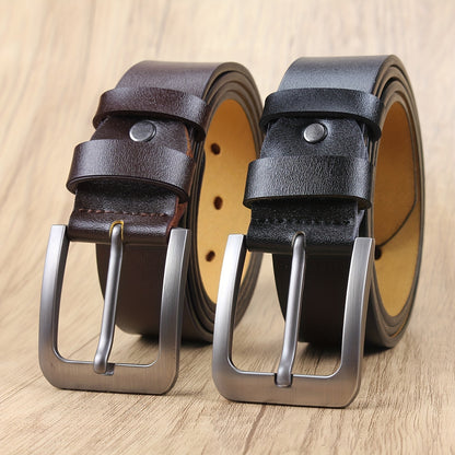 1pc Pu Leather Strap, Fashion Pin Buckle Belts For Men