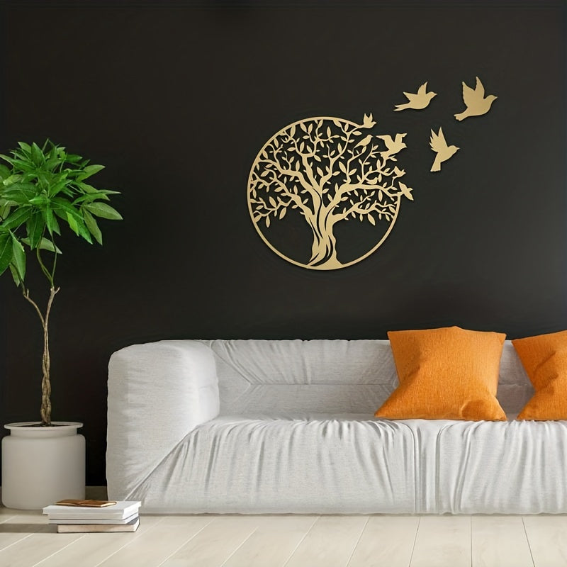 Tree of Life Metal Wall Art - Outdoor Courtyard Decoration and Home Gift for Anniversaries and More